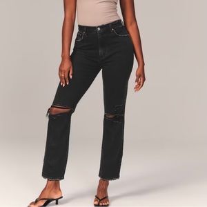 Abercrombie Ankle Straight Ultra High Rise Curve Love Size 27
